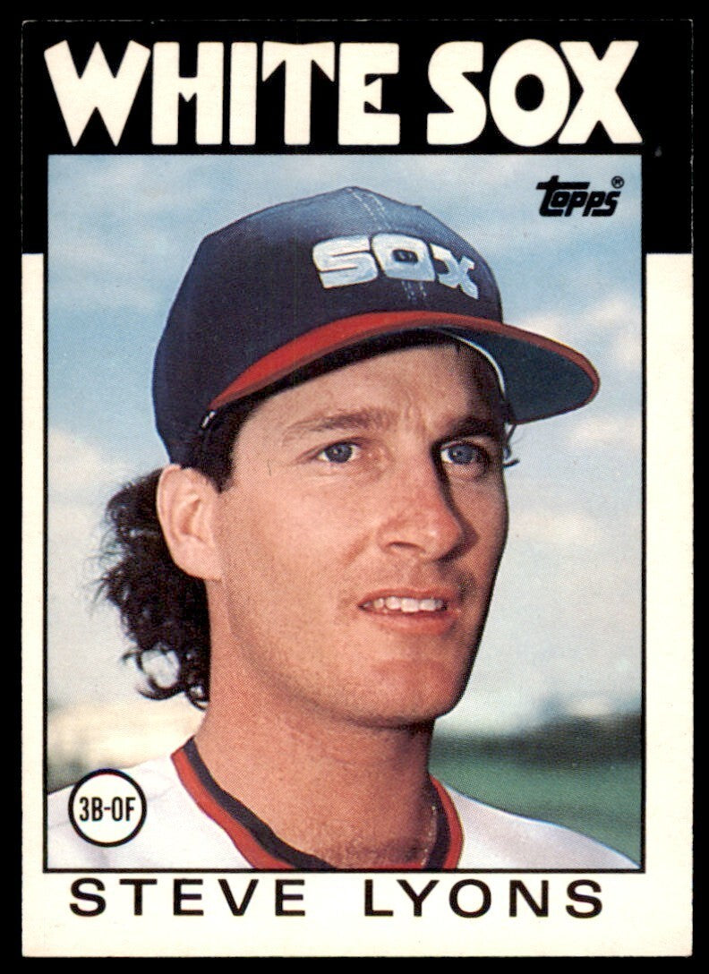 1986 TOPPS TRADED STEVE LYONS . CHICAGO WHITE SOX #67T