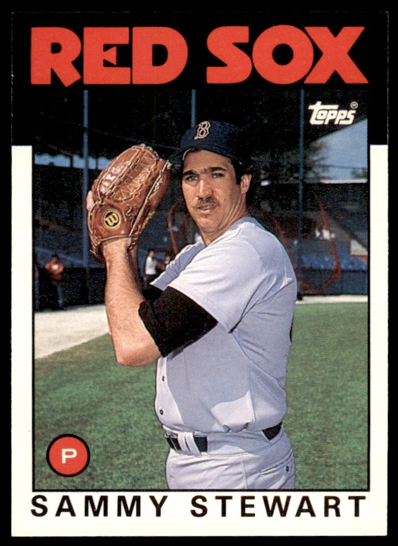 1986 TOPPS TRADED SAMMY STEWART . BOSTON RED SOX #103T