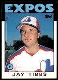 1986 TOPPS TRADED JAY TIBBS . MONTREAL EXPOS #114T