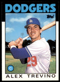 1986 TOPPS TRADED ALEX TREVINO . LOS ANGELES DODGERS #116T