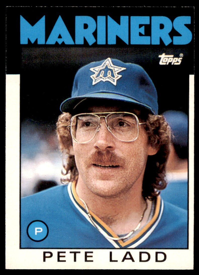 1986 TOPPS TRADED PETE LADD . SEATTLE MARINERS #58T