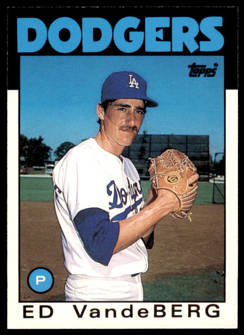 1986 TOPPS TRADED ED VANDE BERG . LOS ANGELES DODGERS #118T