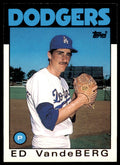 1986 TOPPS TRADED ED VANDE BERG . LOS ANGELES DODGERS #118T