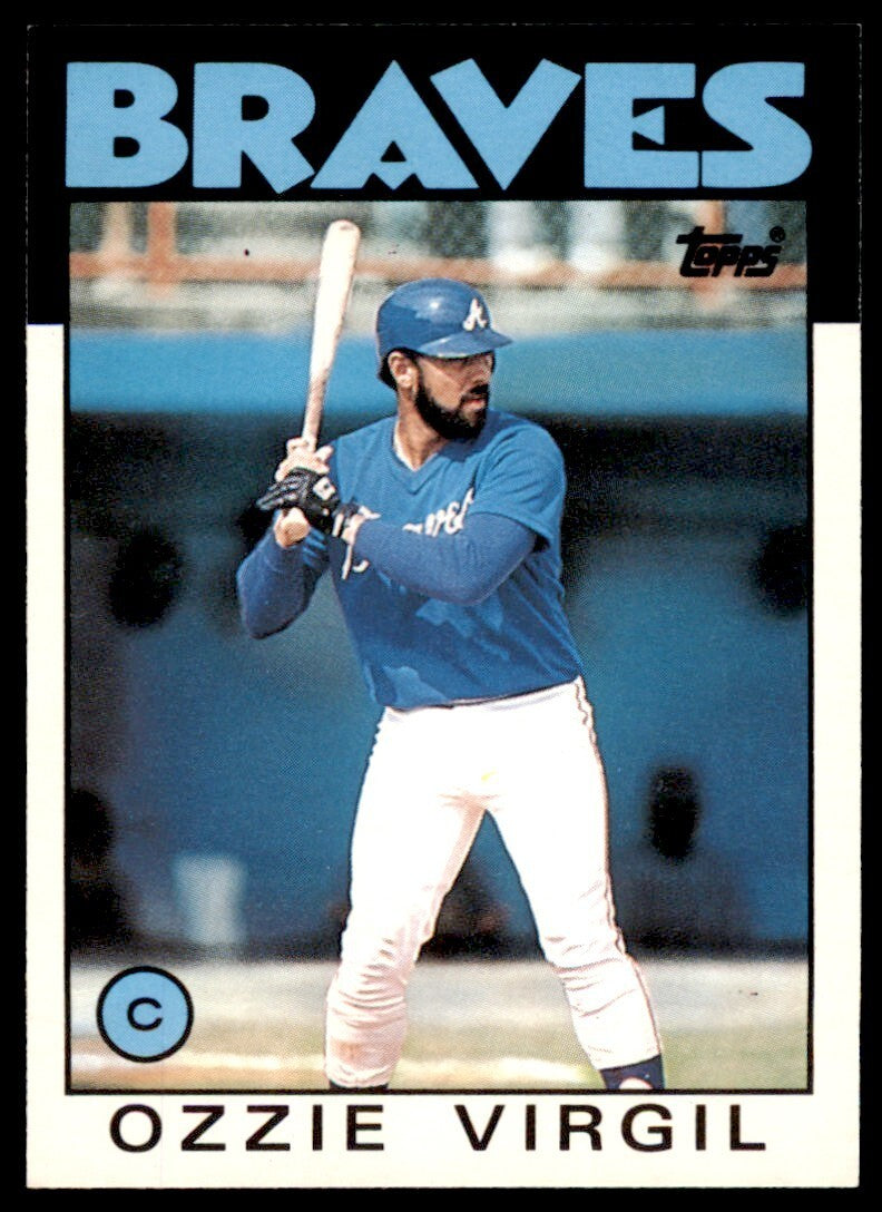 1986 TOPPS TRADED OZZIE VIRGIL . ATLANTA BRAVES #119T