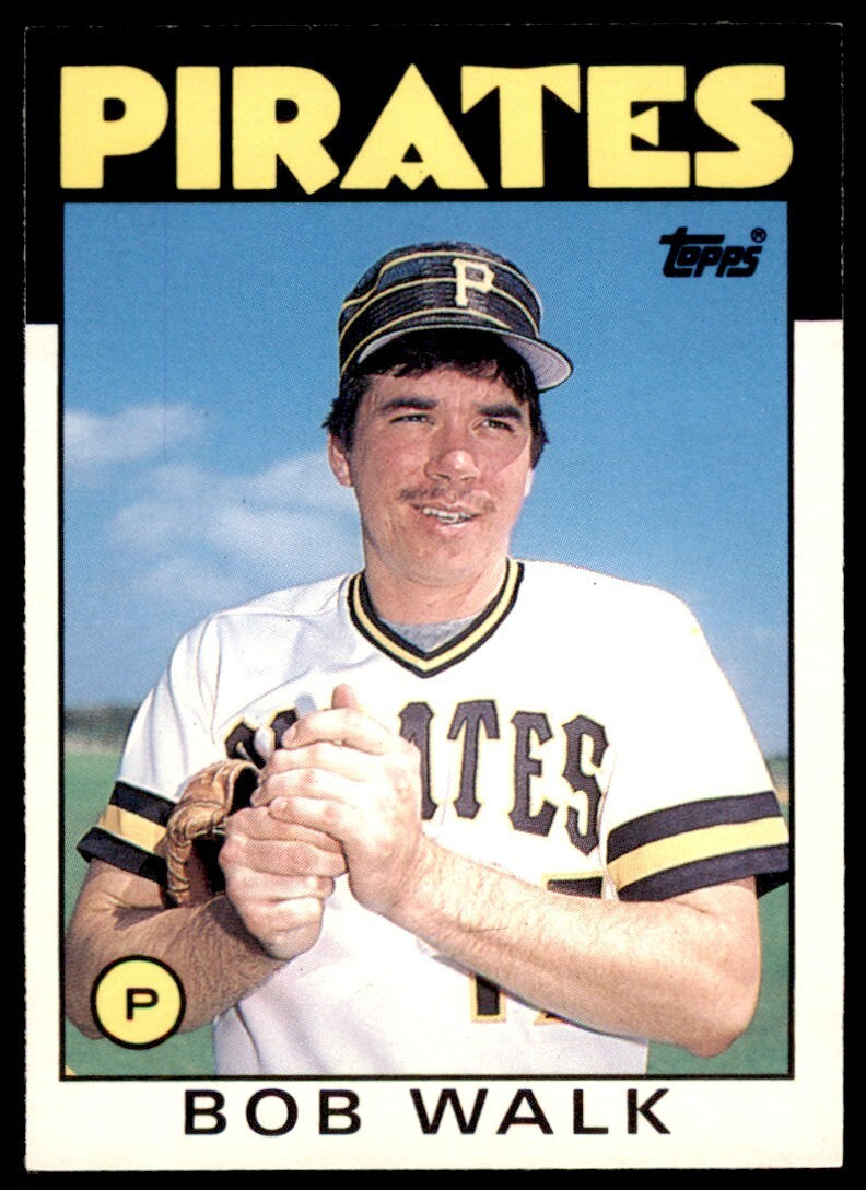 1986 TOPPS TRADED BOB WALK . PITTSBURGH PIRATES #120T