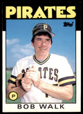 1986 TOPPS TRADED BOB WALK . PITTSBURGH PIRATES #120T