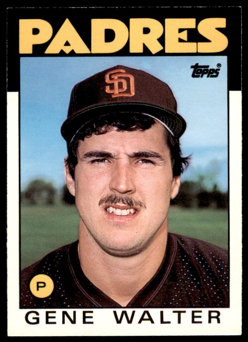 1986 TOPPS TRADED GENE WALTER . SAN DIEGO PADRES #121T
