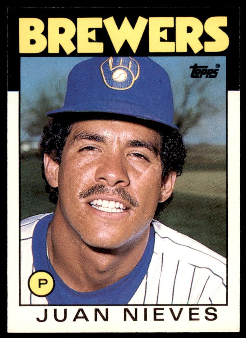 1986 TOPPS TRADED JUAN NIEVES . MILWAUKEE BREWERS #79T