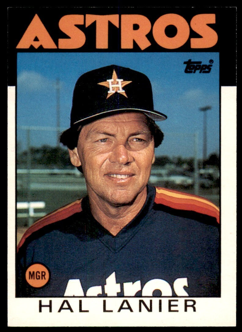 1986 TOPPS TRADED HAL LANIER . HOUSTON ASTROS #60T