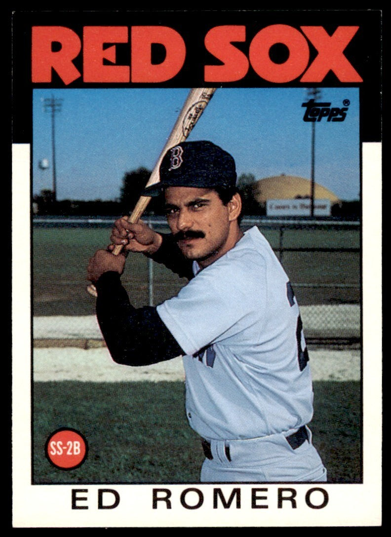 1986 TOPPS TRADED ED ROMERO . BOSTON RED SOX #95T
