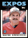 1986 TOPPS TRADED WAYNE KRENCHICKI . MONTREAL EXPOS #55T