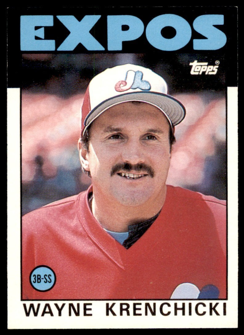 1986 TOPPS TRADED WAYNE KRENCHICKI . MONTREAL EXPOS #55T