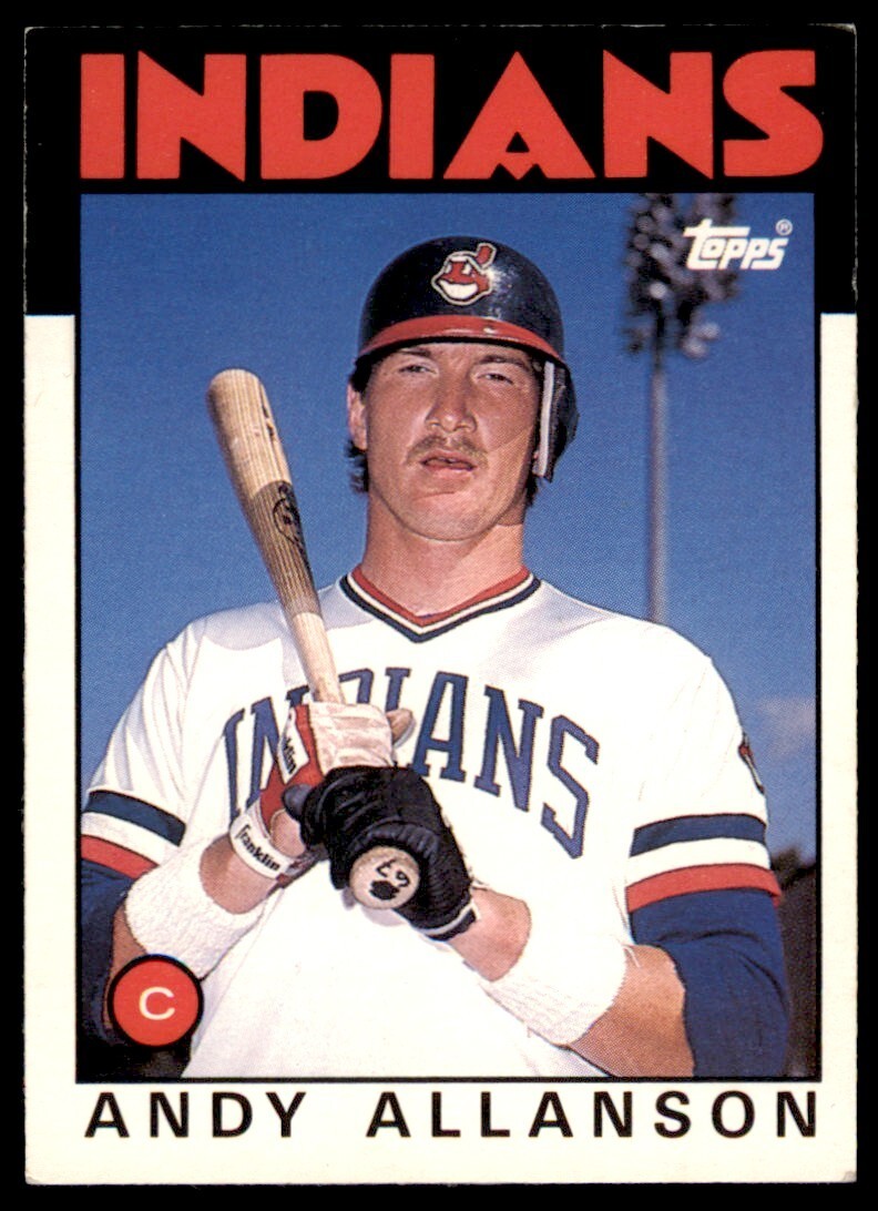 1986 TOPPS TRADED ANDY ALLANSON . CLEVELAND INDIANS #1T