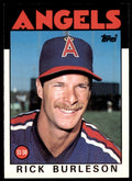 1986 TOPPS TRADED RICK BURLESON . CALIFORNIA ANGELS #16T