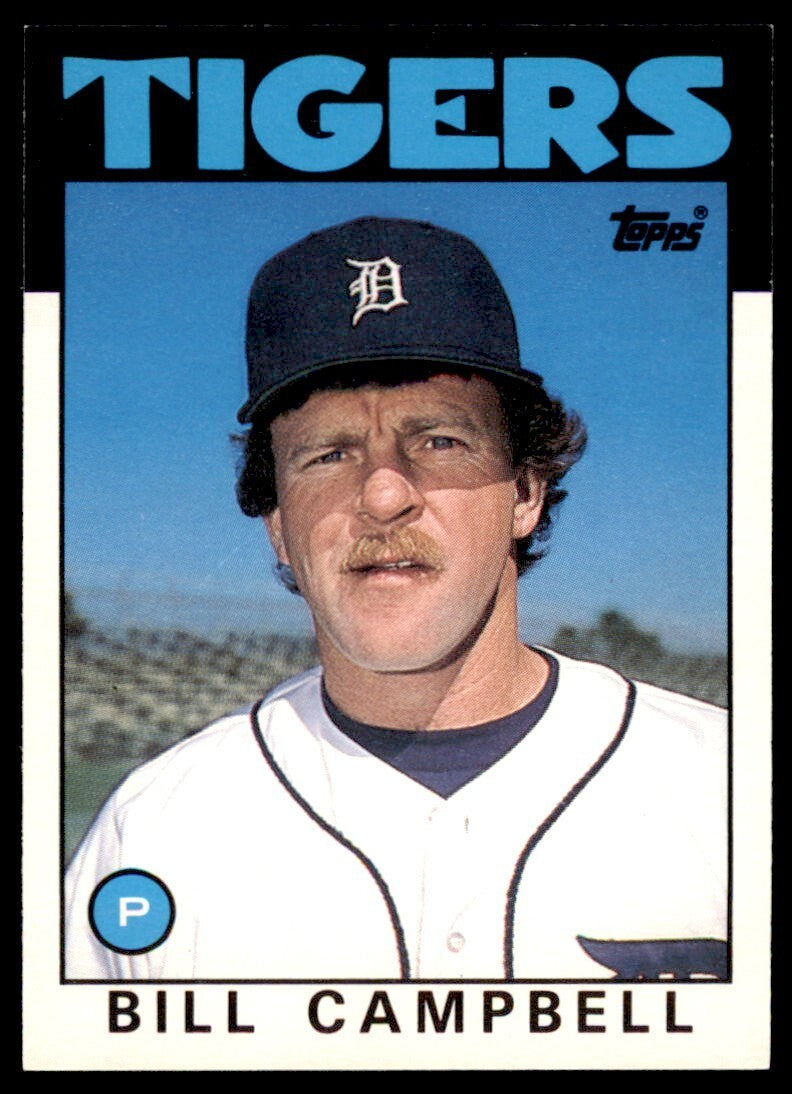 1986 TOPPS TRADED BILL CAMPBELL . DETROIT TIGERS #17T
