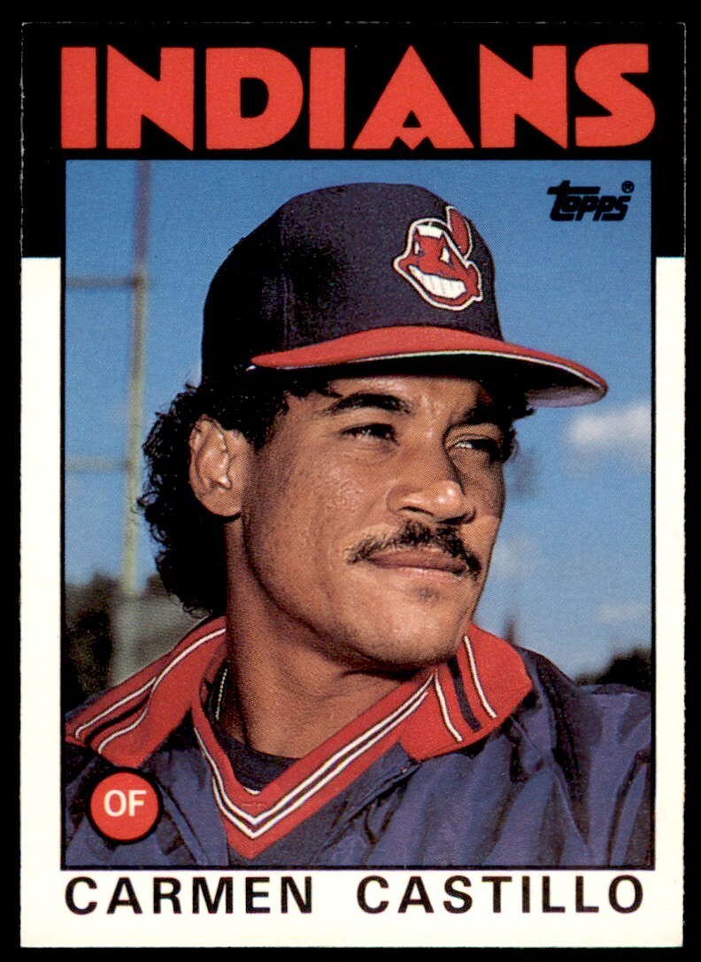 1986 TOPPS TRADED CARMEN CASTILLO . CLEVELAND INDIANS #21T