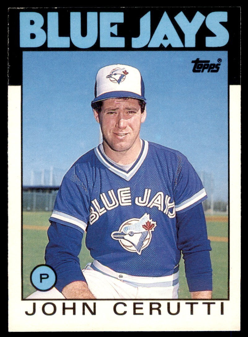 1986 TOPPS TRADED JOHN CERUTTI . TORONTO BLUE JAYS #23T