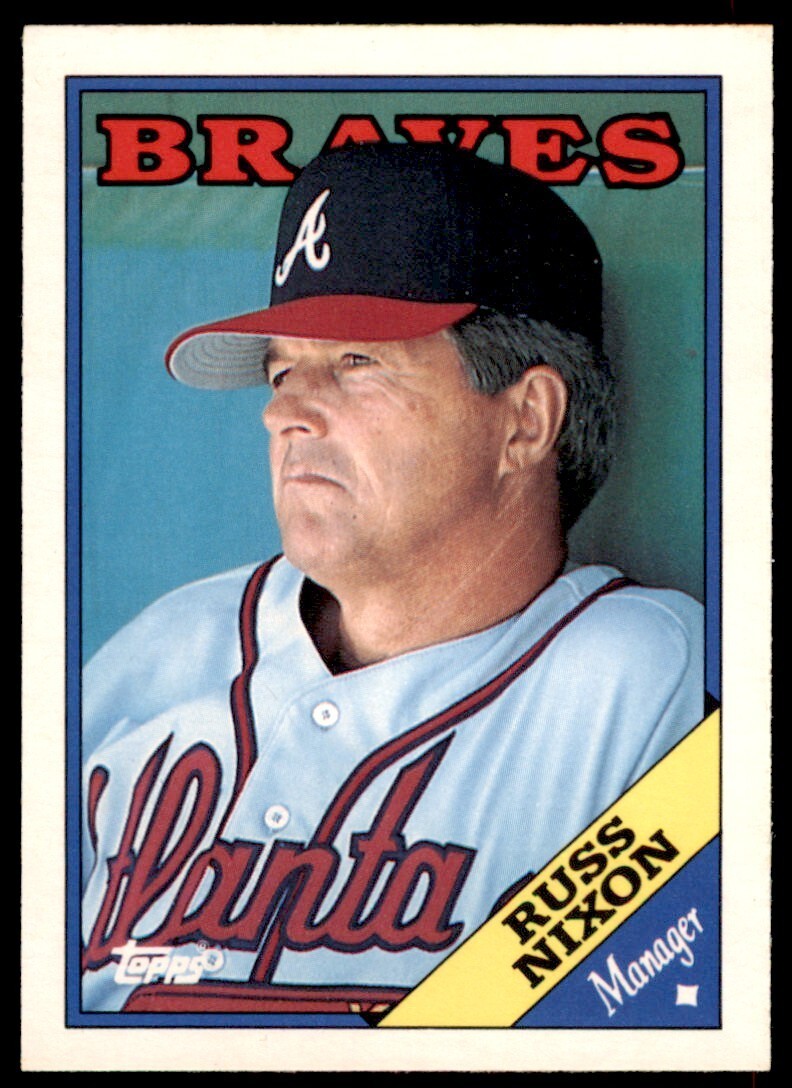 1988 TOPPS TRADED RUSS NIXON . ATLANTA BRAVES #76T