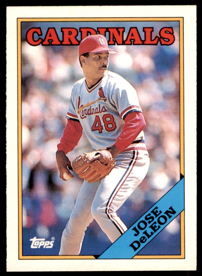 1988 TOPPS TRADED JOSE DELEON . ST. LOUIS CARDINALS #34T