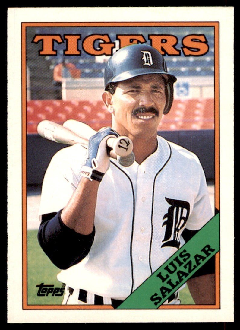 1988 TOPPS TRADED LUIS SALAZAR . DETROIT TIGERS #100T