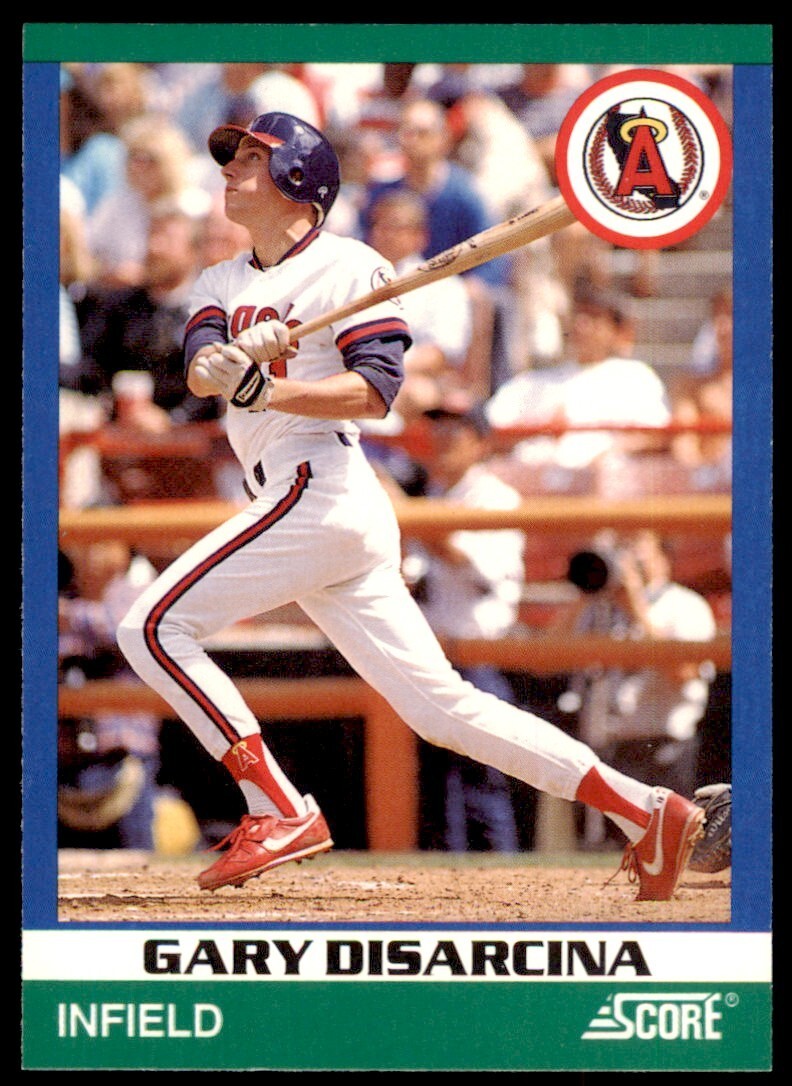 1991 SCORE 100 RISING STARS GARY DISARCINA . CALIFORNIA ANGELS #26