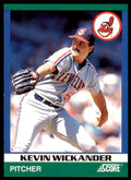 1991 SCORE 100 RISING STARS KEVIN WICKANDER . CLEVELAND INDIANS #37