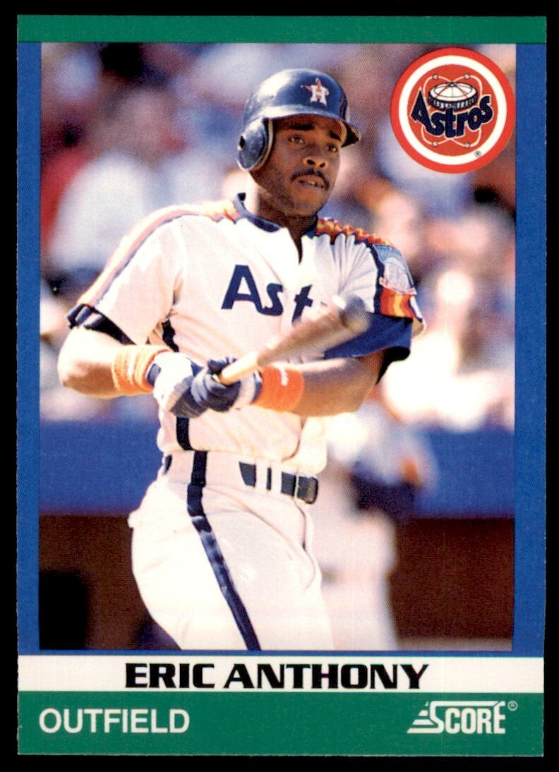 1991 SCORE 100 RISING STARS ERIC ANTHONY . HOUSTON ASTROS #42
