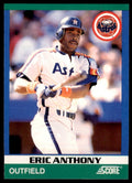 1991 SCORE 100 RISING STARS ERIC ANTHONY . HOUSTON ASTROS #42