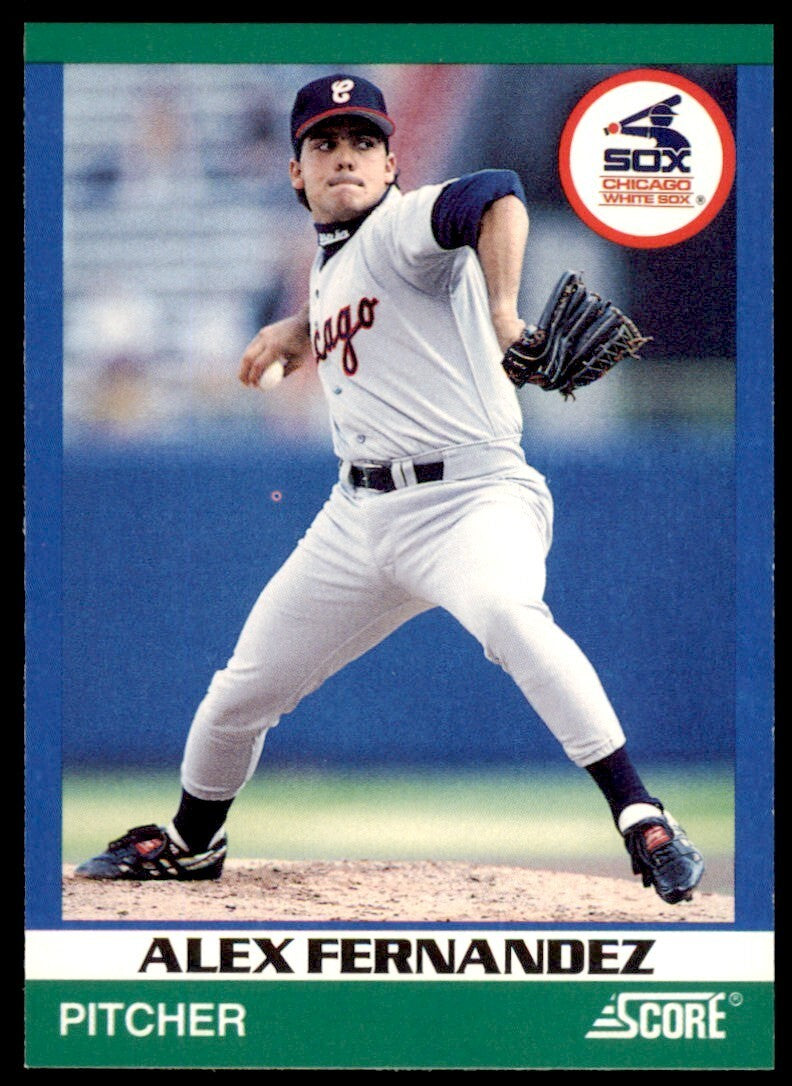 1991 SCORE 100 RISING STARS ALEX FERNANDEZ . CHICAGO WHITE SOX #66