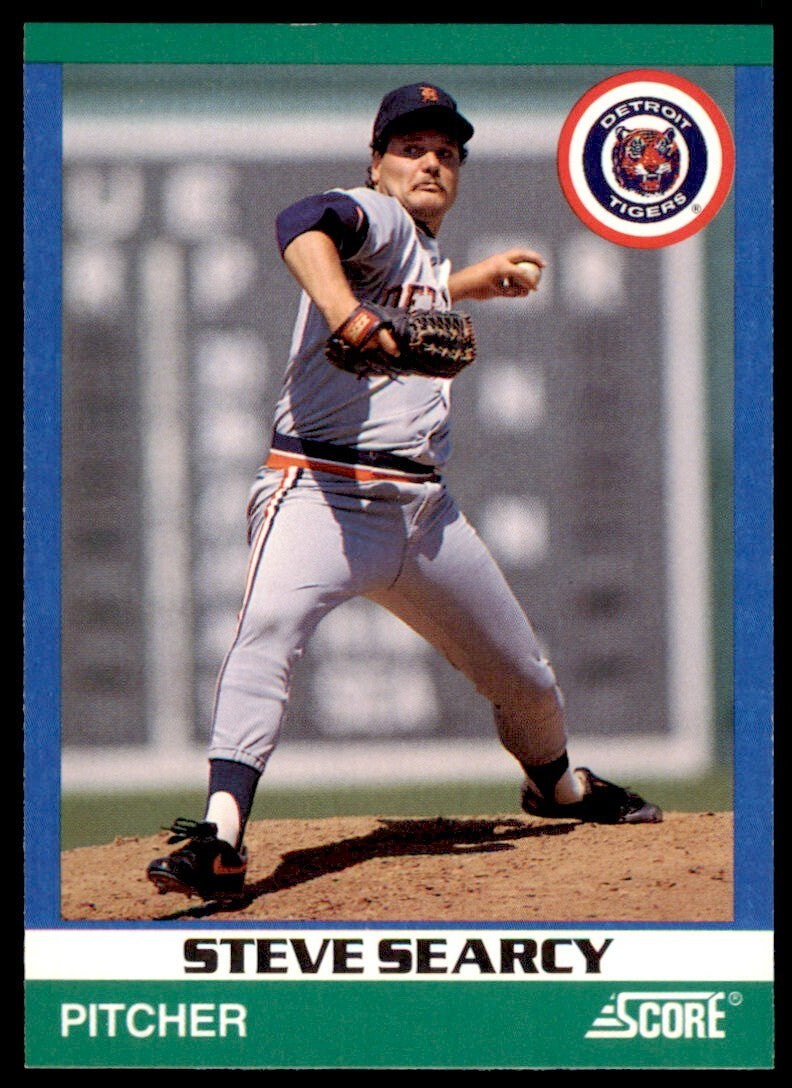1991 SCORE 100 RISING STARS STEVE SEARCY . DETROIT TIGERS #76
