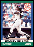 1991 SCORE 100 RISING STARS HENSLEY MEULENS . NEW YORK YANKEES #84