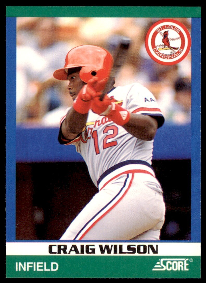 1991 SCORE 100 RISING STARS CRAIG WILSON . ST. LOUIS CARDINALS #97