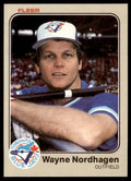 1983 FLEER WAYNE NORDHAGEN . TORONTO BLUE JAYS #438