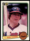 1983 DONRUSS BRIAN DOWNING CALIFORNIA ANGELS #367