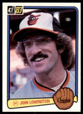 1983 DONRUSS JOHN LOWENSTEIN . BALTIMORE ORIOLES #153