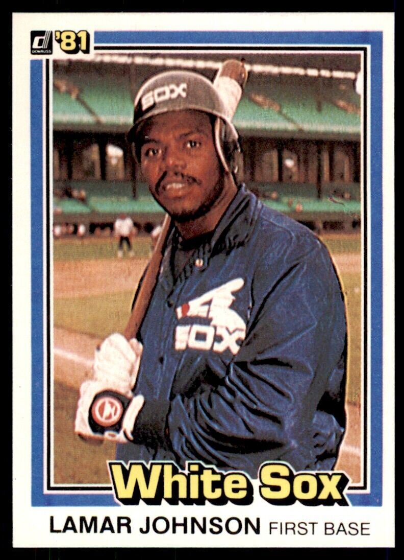 1981 DONRUSS LAMAR JOHNSON . CHICAGO WHITE SOX #38