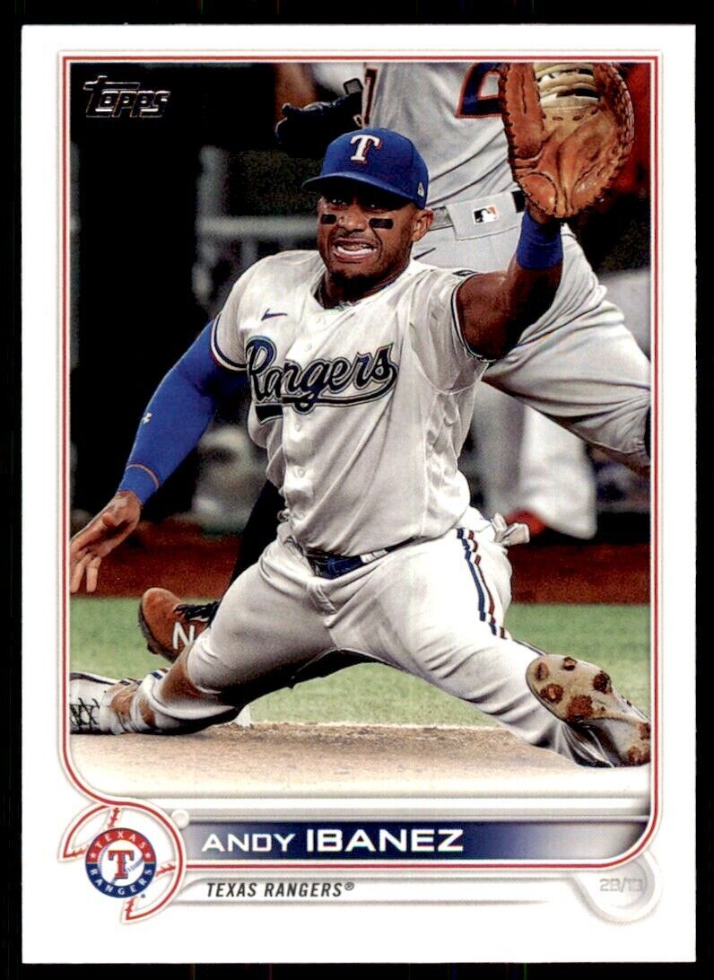 2022 TOPPS,. ANDY IBANEZ TEXAS RANGERS #383