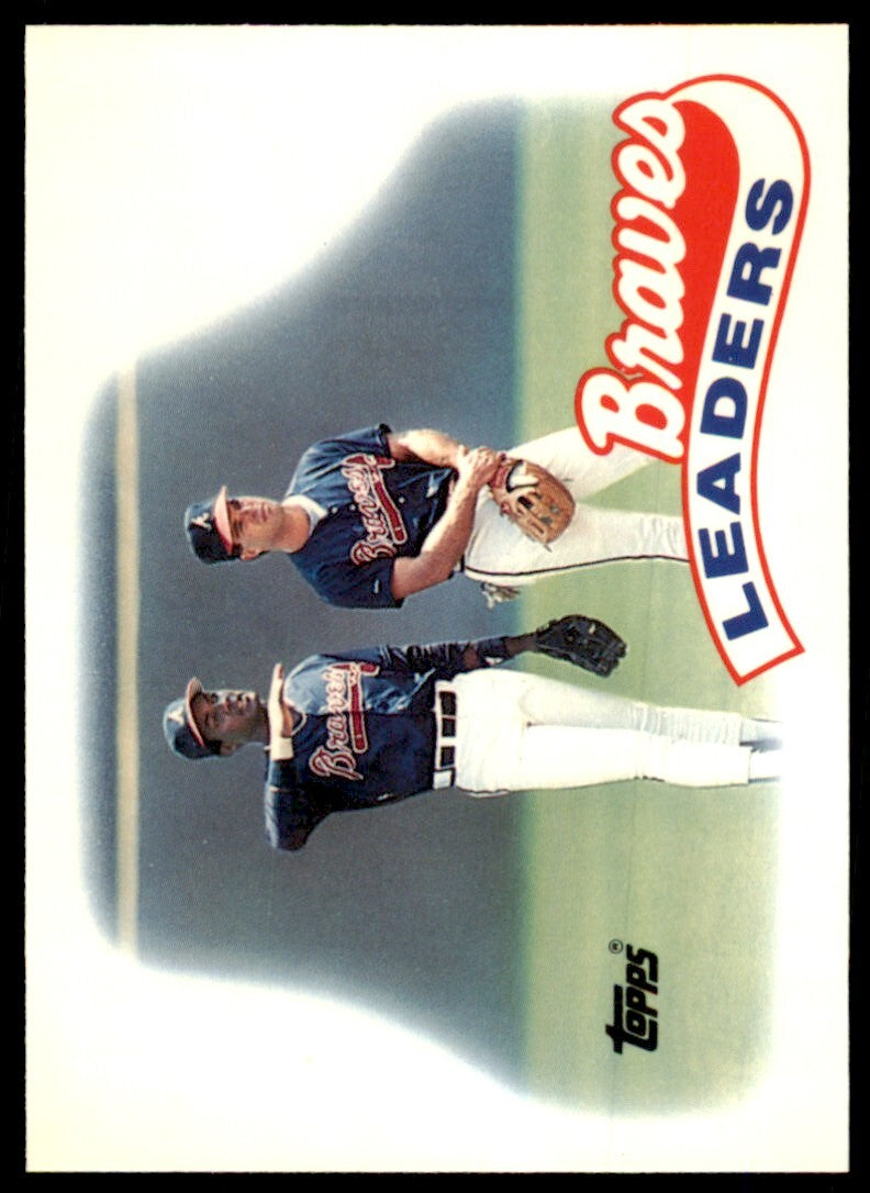 1989 Topps Tiffany Team Leaders Atlanta Braves #549