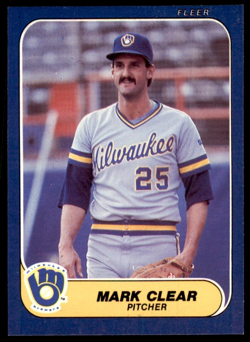 1986 FLEER UPDATE MARK CLEAR MILWAUKEE BREWERS #U-26