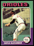 1975 TOPPS DOYLE ALEXANDER BALTIMORE ORIOLES #491