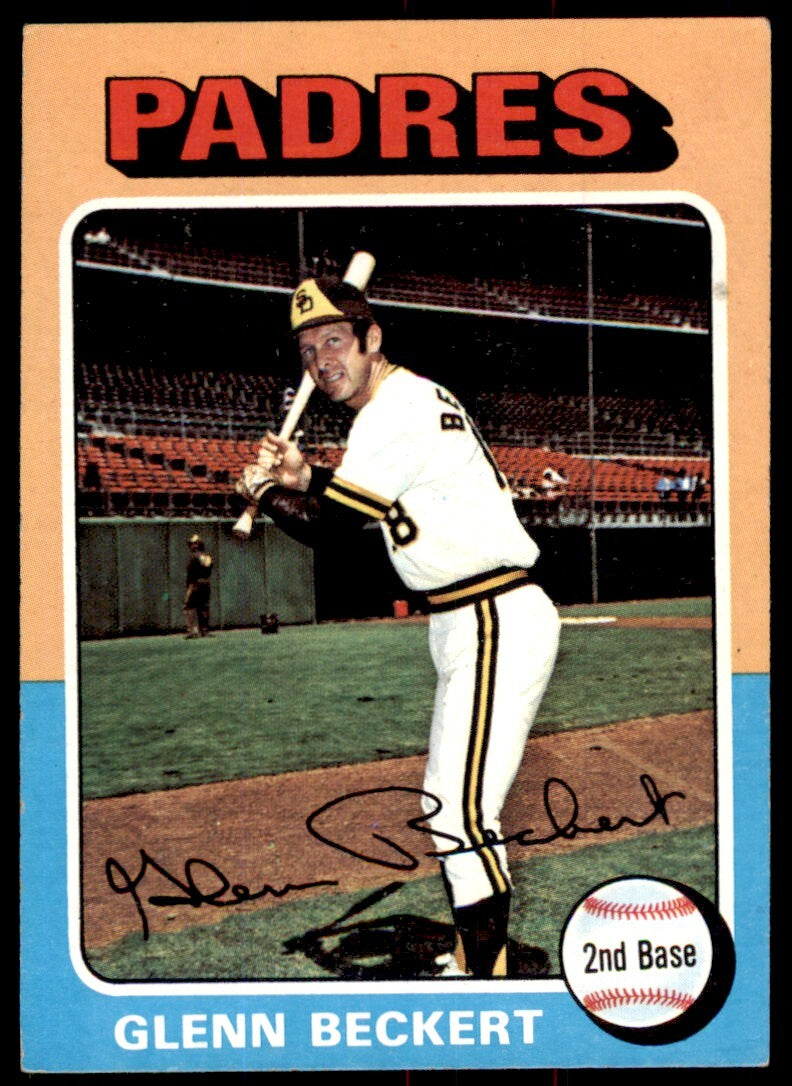 1975 TOPPS GLENN BECKERT SAN DIEGO PADRES #484