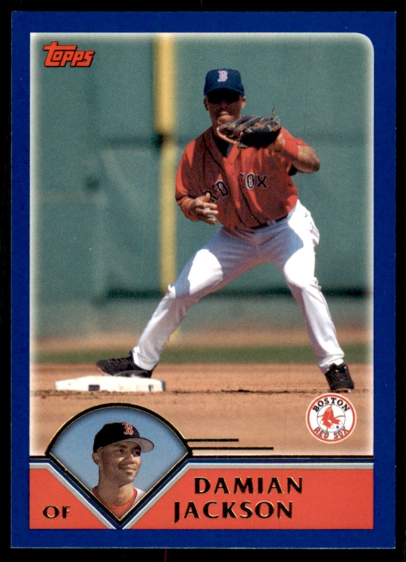 2003 TOPPS TRADED & ROOKIES DAMIAN JACKSON BOSTON RED SOX #T43