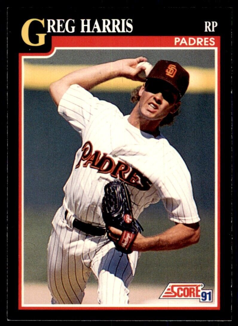 1991 SCORE GREG HARRIS SAN DIEGO PADRES #251