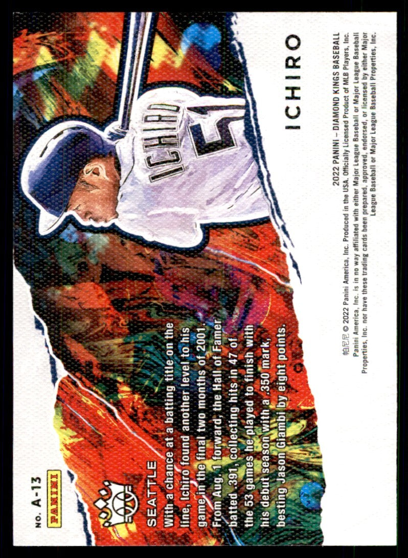 2022 PANINI DIAMOND KINGS ICHIRO SEATTLE MARINERS #A-13