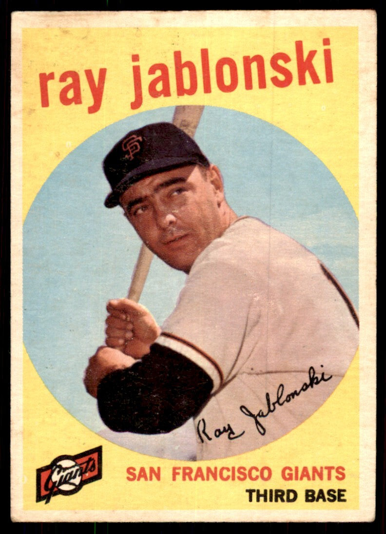 1959 Topps Ray Jablonski Baseball Cards #342