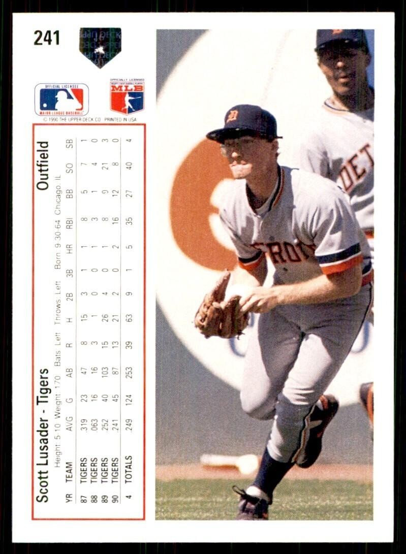 1991 Upper Deck Scott Lusader Baseball Cards #241