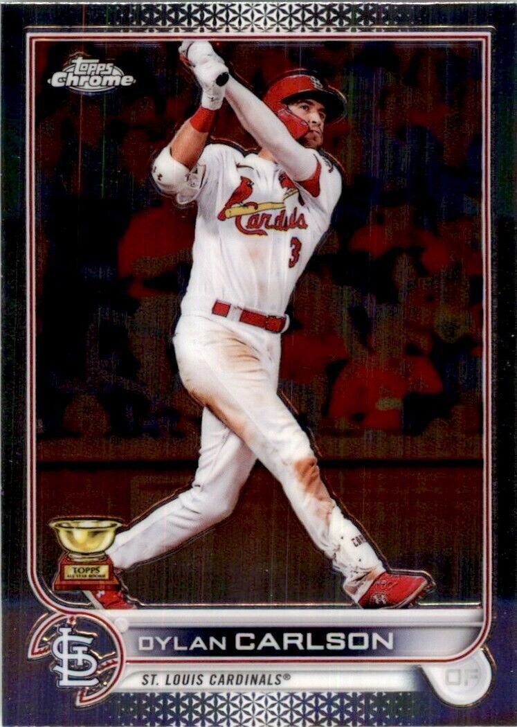 2022 Topps Chrome Dylan Carlson A Baseball Cards #158