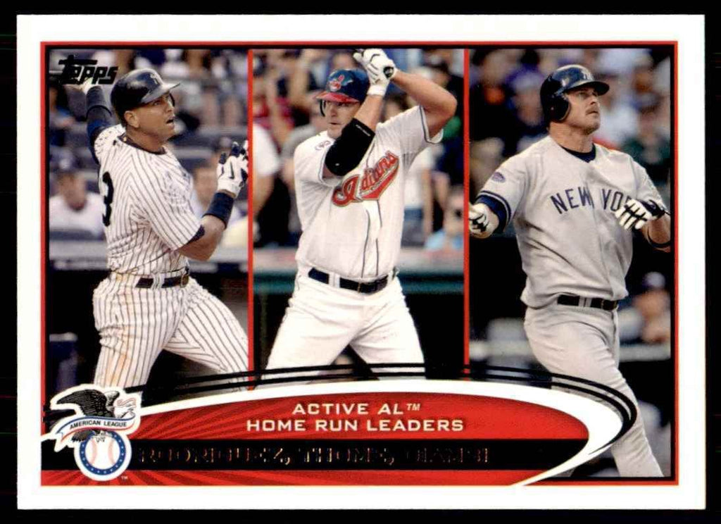 2012 Topps. Home Run Leaders Baseball Cards #91