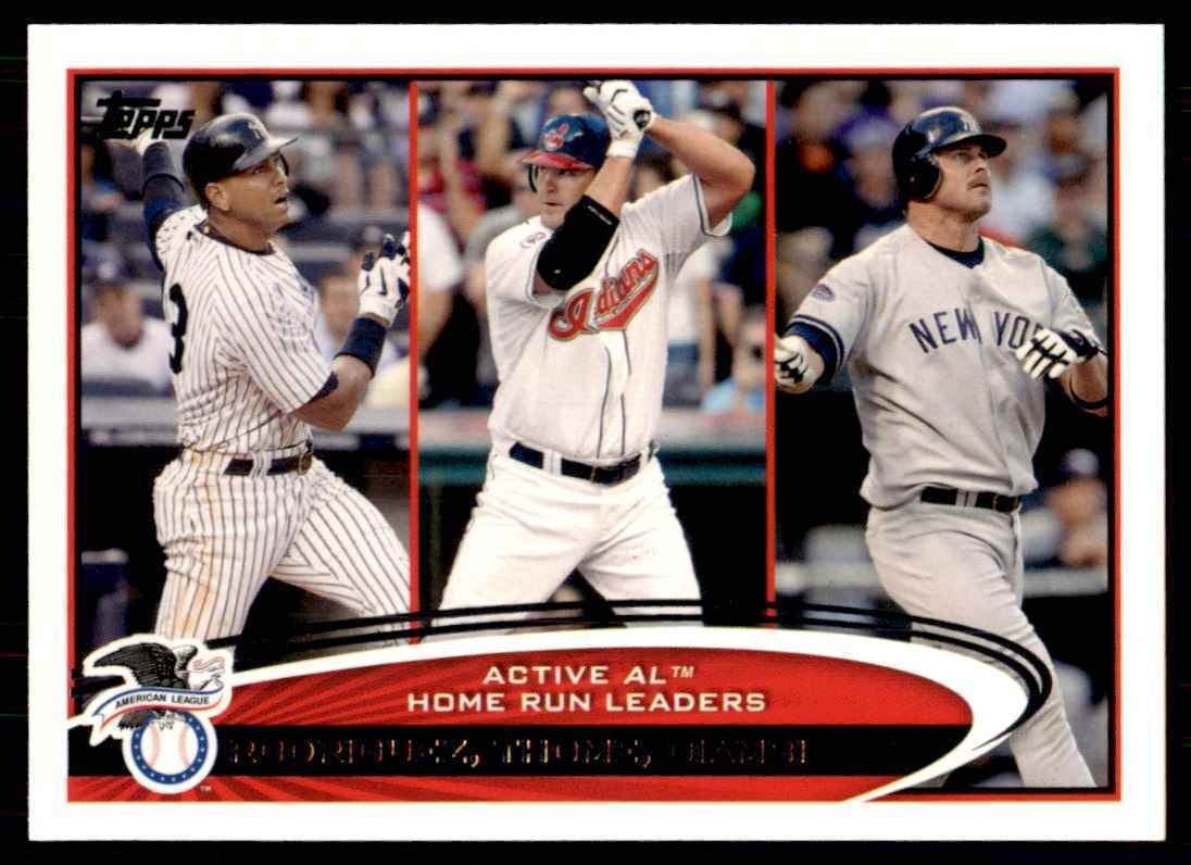 2012 Topps. Home Run Leaders Baseball Cards #91