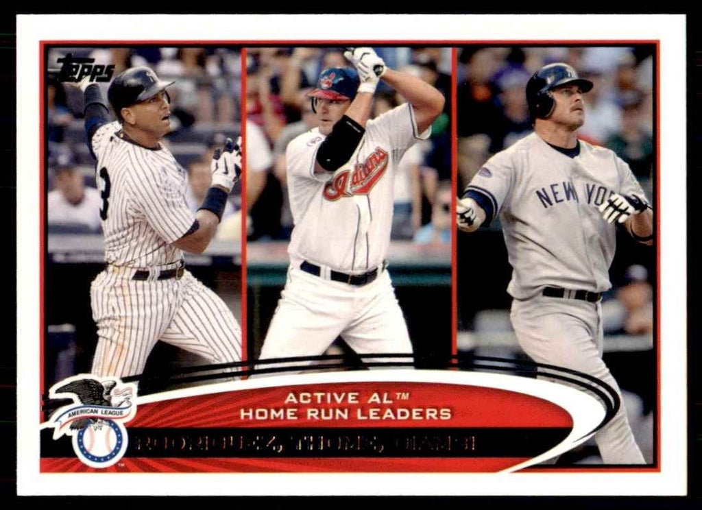 2012 Topps. Home Run Leaders Baseball Cards #91